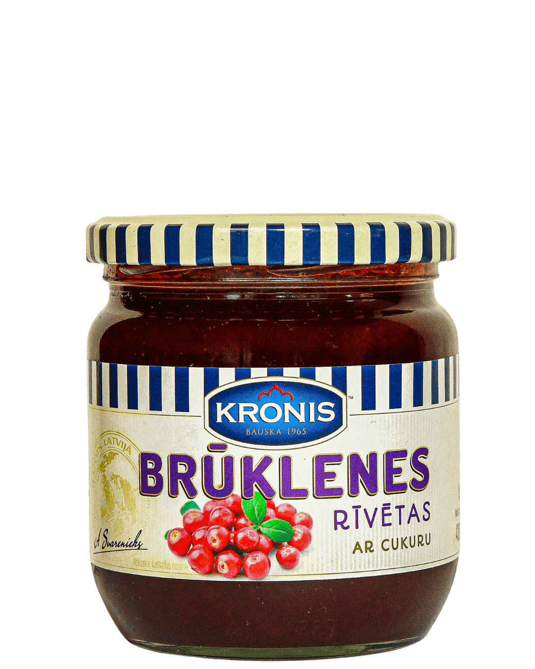 Rīvētas brūklenes ar cukuru