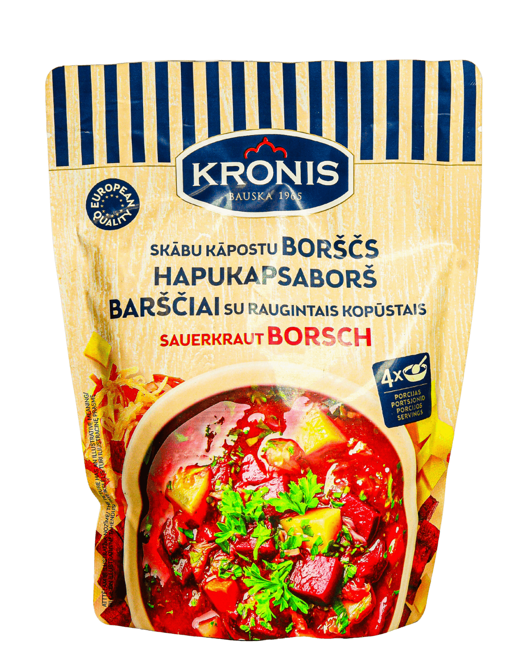 Skābu kāpostu borščs