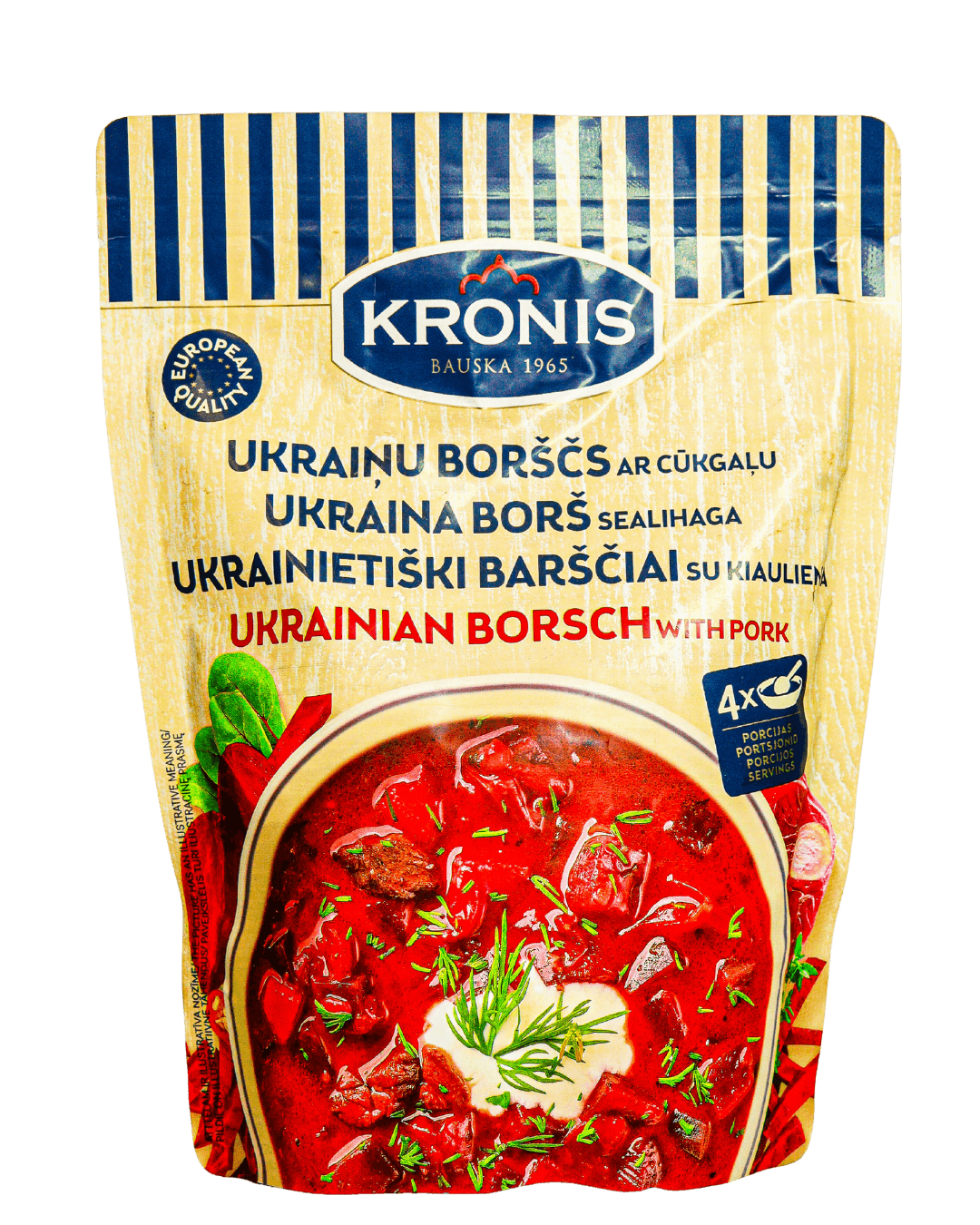 Ukraiņu borščs ar cūkgaļu