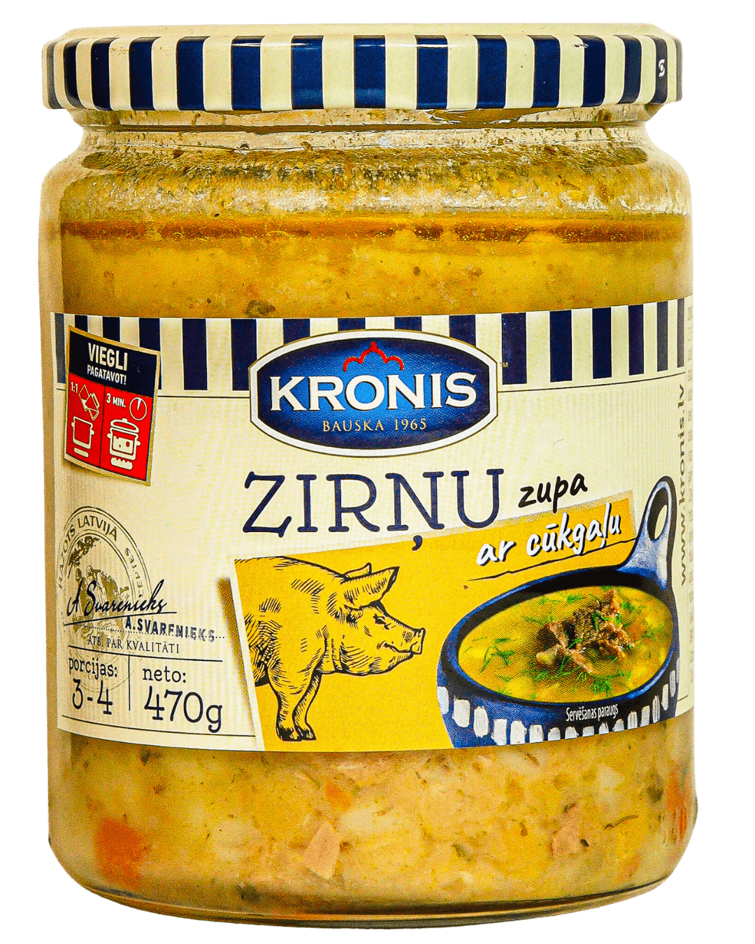 Zirņu zupa ar cūkgaļu